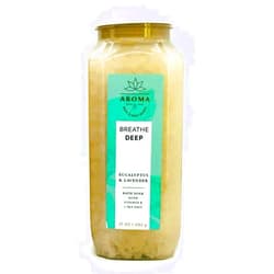 Bath & Body Works Bath And Body Works Gift Set (Aroma Eucalyptus & Lavender Bath Soak with, Vitamin E + Sea Salt 17 Oz/ 482 g)