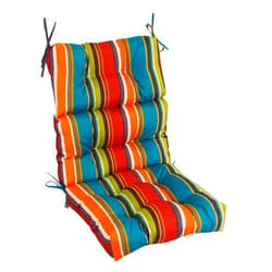 Blazing Needles Multi-Section Tufted Outdoor Chair Cushion, 22 x 45, Westport Teal