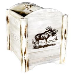 212 Main Montana Collection Magazine Rack with Laser Engraved Moose Design