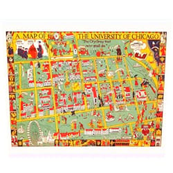 Artery8 Map Fisher 1932 University Chicago Alumnae Art Print Canvas Premium Wall Decor Poster Mural