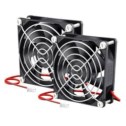 GDSTIME 2 Pack 80mm x 80mm x 25mm 12V DC Brushless Cooling Fan