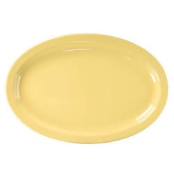 Winco MMPO-138 Oval Melamine Platter, 13-Inch by 8-Inch, Tan