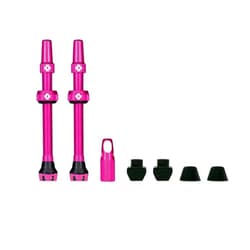 Muc-Off Bicycle Valves 2.4 inches (60 mm) for Insert Pink Tubeless Tire Presta Type Set of 2