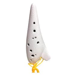 GTEFSWS Ocarinas Ocarina 12 Hole Dolomite Ocarina Hand-Carved Exquisite Crack Appearance Ocarina Gift