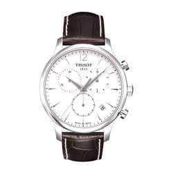 Tissot mens Tissot Tradition stainless-steel Dress Watch Brown T0636171603700