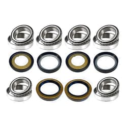Keepgrindingdaily.com 2.5 Ton Rockwell Axle Bearing Kit – (2) Hub Kits & (1) Pinion Kit with Seals | Complete OEM-Style Rebuild Kit for M35 Military Truck Axles | Bearings, Races & Seals