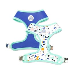 Now House by Jonathan Adler Now House for Pets by Jonathan Adler Jonathan Adler: Now House Terrazzo Reversible Harness, Large | Fashionable and Functional Way to Keep Dog Looking Great | Cute Dog Accessories for Pets