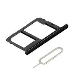 MMOBIEL SIM Card Slot Tray Holder Replacement Compatible with LG Q Stylo 4 2018 - Incl. SIM Pin - Black