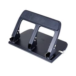Officemate Office mate Heavy Duty 3 Hole Punch with Padded Handle, 40-Sheet Capacity, Black (90089)