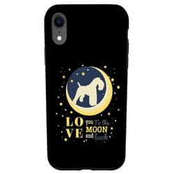 99 Gifts Kerry Blue Terrier Love iPhone XR Love Kerry Blue Terrier Dog To The Moon Case