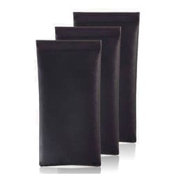 TRIUMPH VISION Squeeze Leather Sunglasses Pouch - 3 Pack Spring Storage Glasses Pouch Holder