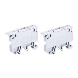 MECCANIXITY DIN Rail Mount Fuse Holder Terminal Blocks Grey ASK1/EN LD 24V Pack of 2