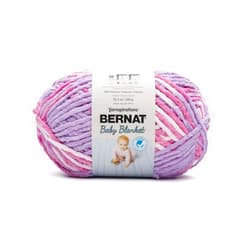 Bernat BABY BLANKET BB Pretty Girl Yarn - 1 Pack of 10.5oz/300g - Polyester - #6 Super Bulky - 220 Yards - Knitting/Crochet