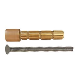 ALITZ Compatible for Pfister faucet stem 12 broaches 2.5 Inch Female Brass Stem Extension Broach 12 with 10-24 by Screw Repair Kit for shower valve Cutting may be required to desired length