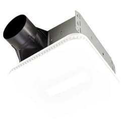 Broan-NuTone AE110LK Ventilation Fan with LED CleanCover and Roomside Installation, ENERGY STAR Certified, 110 CFM, 1.0 Sones, White