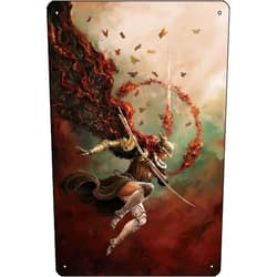 Oedrtqi Malenia - Elden Ring Game Poster 8 x 12 Inch Funny Metal Tin Sign Game Room Man Cave Wall Decor