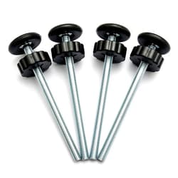 FLYQUEE 4 PCS Baby Gate Replacement Parts, 8MM Baby Gate Spindle Rods, Hardware Parts Kit for Pet & Dog Pressure Mounted Safety Gates, Extra Long Baby Tension Gate Extender