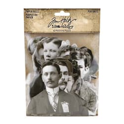 Tim Holtz Dolls Portraits Paper Crafts, Black
