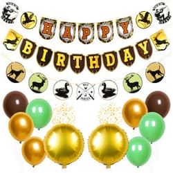 Pirese Hunting Birthday Party Decorations, Hunter Birthday Party Supplies, Hunting Party Decorations, Duck Hunting Birthday Decorations | Hunter Happy Birthday Banner | Deer Birthday Party Decorations