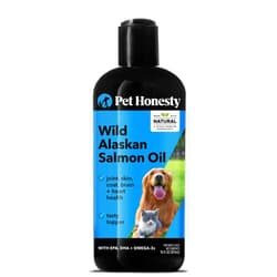 Pet Honesty Wild Alaskan Salmon Oil, Omega-3 Fish Oil for Dogs and cats, Fatty Acids, Salmon Oil for Dogs, Skin and Coat health, Pure Dog Food Topper, Supports Joints, Brain & Heart Health - 16 oz