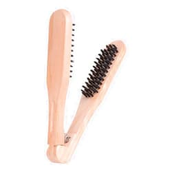 Healifty Wooden Double-Sided Anti-Static Hair Straightening and Styling Brush/Comb Tool (Brown)