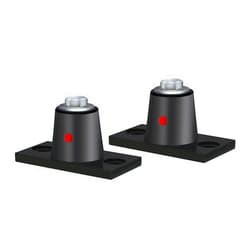 Attisstore Floor Mount Vibration Isolator, 100% Neoprene, Capacity Range: 125 to 250 lb.