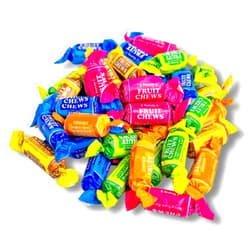 Sarah's Candy Factory 16 Oz Assorted Tootsie Roll Fruit Candy - Chewy, Fruity and Delicious - Cherry, Lemon, Lime, Orange and Vanilla - Individually Wrapped Candy - Fresh, Candy in Resealable Bag 1 Lb