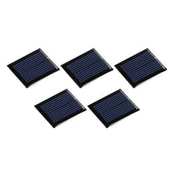 MECCANIXITY Mini Solar Panel Cell 1V 80mA 0.08W 30mm x 25mm for DIY Electric Power Project Pack of 5