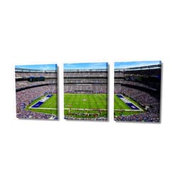 TFIAVSIN New York Sports Wall Art MetLife Stadium Prints on Canvas Picture Posters Football Game Artwork 3 Piece Art Prints for Home Office Living Room Bedroom Decor Framed Ready to Hang, 36