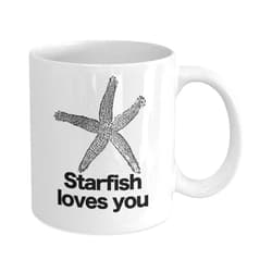 Be Wild and Free Market Starfish Loves You Mug White Coffee Cup Charlie the Unicorn Adventure Lover
