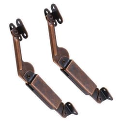 T Tulead Spring Lid Support Left Right Lid Support Down Hinge Red Bronze Iron Support Box Cabinet Hardware Pack of 2 with Mounting Screws