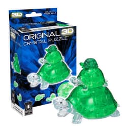 BePuzzled | Turtles Original 3D Crystal Puzzle, Ages 12 and Up, Green