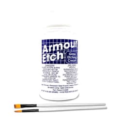 Moshify Armour Etch Glass Etching Cream 10oz Kit - 15-0200 - Create Permanently Etched Designs - Bundled with Moshify Application Brushes