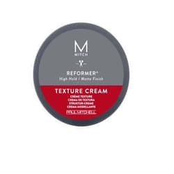 MITCH by Paul Mitchell Reformer Texture Cream for Men, High Hold, Matte Finish, For All Hair Types, Especially Fine to Medium Hair, 3 oz.