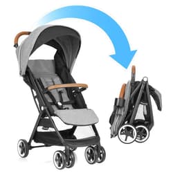 Evenflo GOLD Otto Self-Folding Stroller, Baby Carriage, Lightweight Compact, Gravity Fold, Automatic, Fits Infant Car Seat, Carriages, Light Travel Strollers