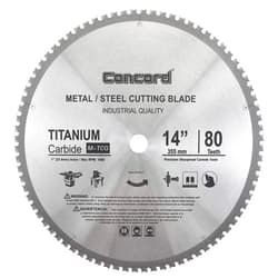 Concord Blades MCB1400T080HP 14-Inch 80 Teeth TCT Ferrous Metal Cutting Blade