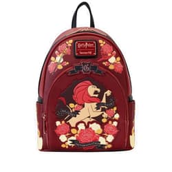 Loungefly Harry Potter Gryffindor House Floral Tattoo Mini Backpack