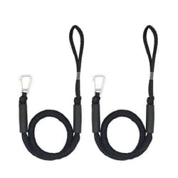 ABeauty Bungee Dock Lines Shock Bungee Docking Rope Stretchable Boat Accessories Mooring Rope with Clip and Foam Float Perfect for Jet Ski, SeaDoo, Yamaha WaveRunner, Kayak, Pontoon(4ft -5.5ft)-2 Pack