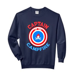 Funny I'm Camp Director That's Why Camping King CAPTAIN of the CAMPFIRE Hiking Outdoor Hero Comfort Colors Adult Sweatshirt
