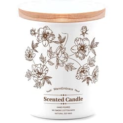 WarmEmbrace Deluxe Scented Candle for Women & Men, Vanilla Coconut Soy Wax Candle, 8 Oz Jar Candle for Home, Scented-60 Hours Long Lasting Burning, Suitable Gift for Valentine's Day, Mother's Day & Birthday