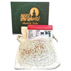 Apnisanskriti Sphatik Jaap Mala for Pooja (108+1 Beads, 27 Inch) for Men and Women - A+ Transparent Precious Gem Stone Crystals - Pack of 1