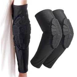 Topbuti 1 Pair Compression Padded Arm Sleeve for Youth Kids, Basketball Shooter Sleeves Elbow Pads Arm Sleeve Protection for Volleyball Football Baseball (YS)