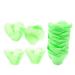 FUNOMOCYA 100pcs Chocolate Wrappers Diy Truffle Wrappers Wedding Cupcake Liners Truffle Liners Mini Cupcake Liners Chocolate Truffle Wrappers Tulip Cupcake Liners Wrapping Flowers Baby Paper