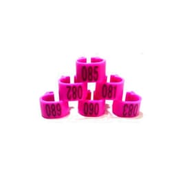 Gerrit Pigeon Foot Ring, Racing Pigeon Leg Ring, Poultry Foot Ring, Pigeon Leg Ring, Chick Plastic Parrot (Number:001-100/001-200/001-300/001-400/001-500) 001-500 Purple