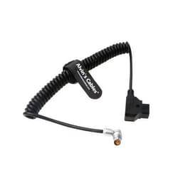 Alvin's Cables Alvin’s Cables Power-Cable for RED-Komodo Rotatable 2-Pin-Female Right-Angle to D-tap Coiled-Cable Adjustable L-Shape Cord