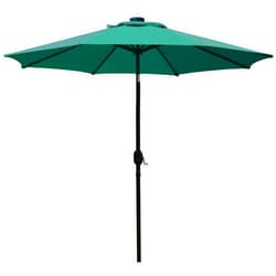 Sunnyglade 9' Patio Umbrella Outdoor Table Umbrella with 8 Sturdy Ribs (Dark Green)