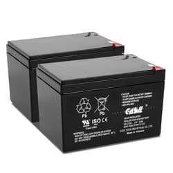 Casil 2 Pack 12v 12ah F2 Sealed Lead Acid AGM Rechargeable SLA Deep Cycle Battery