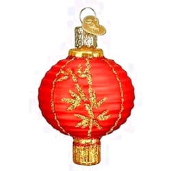 Bigs e Biz Christmas Glass Blown Chinese Lantern Ornament - 32405 | Bigs e Biz