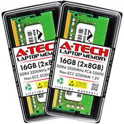 A-Tech 16GB Kit (2x8GB) RAM for Toshiba Satellite Pro C40-Hxxx, C50-Hxxx, L50-J-109 | DDR4 3200MHz PC4-25600 SODIMM Non-ECC Memory Upgrade