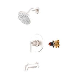 Pfister Capistrano Tub & Shower Trim Kit, Valve and Cartridge Included, 1-Handle, Spot Defense Brushed Nickel Finish, 8P8WS2CSOSGS